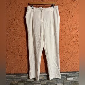 F21 white dress pants size L
